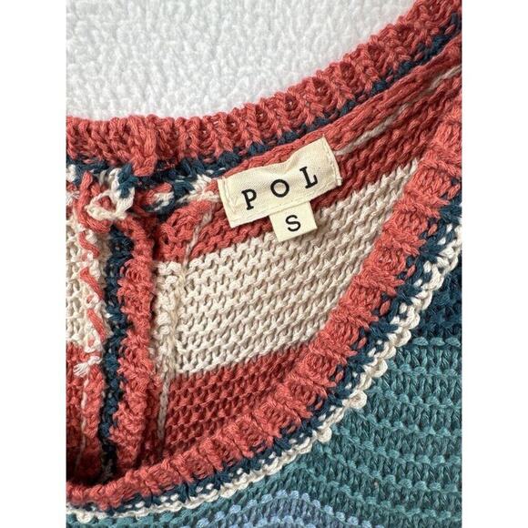 NWOT! POL Striped Sleeveless Sweater Top – Relaxed Fit - Picture 6 of 8